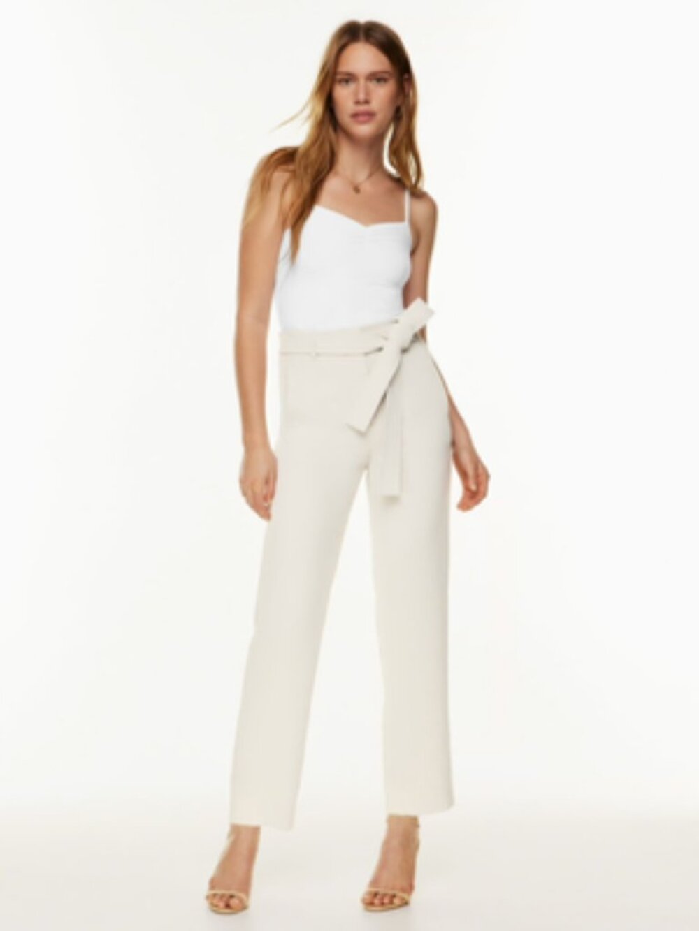 Wilfred Tie Front Pants - Bone